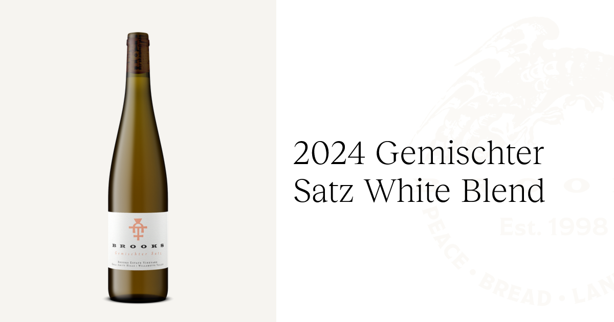 2024 Gemischter Satz White Blend | Brooks Wine