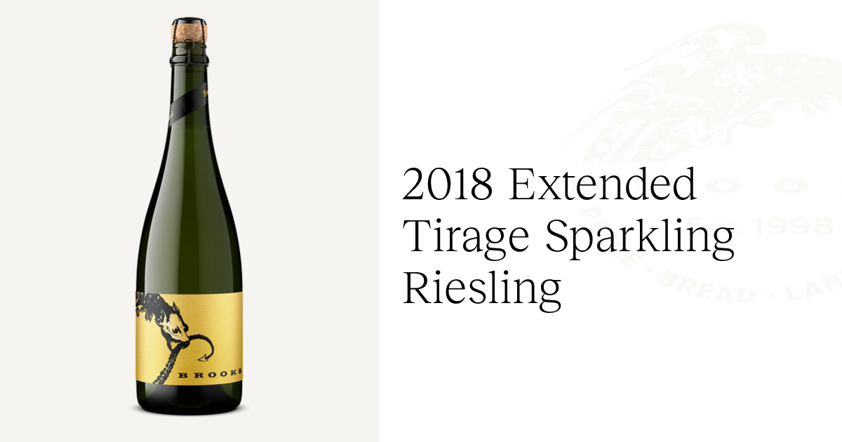 Sparkling Riesling 2018 Extended Tirage Sparkling Riesling - Brooks Wine